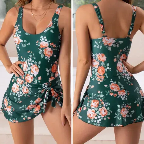 ✨2025 SALE 49% OFF - Women's Tummy Control One Piece Swimsuit With Skirt - Image 2
