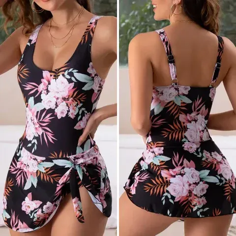 ✨2025 SALE 49% OFF - Women's Tummy Control One Piece Swimsuit With Skirt - Image 3