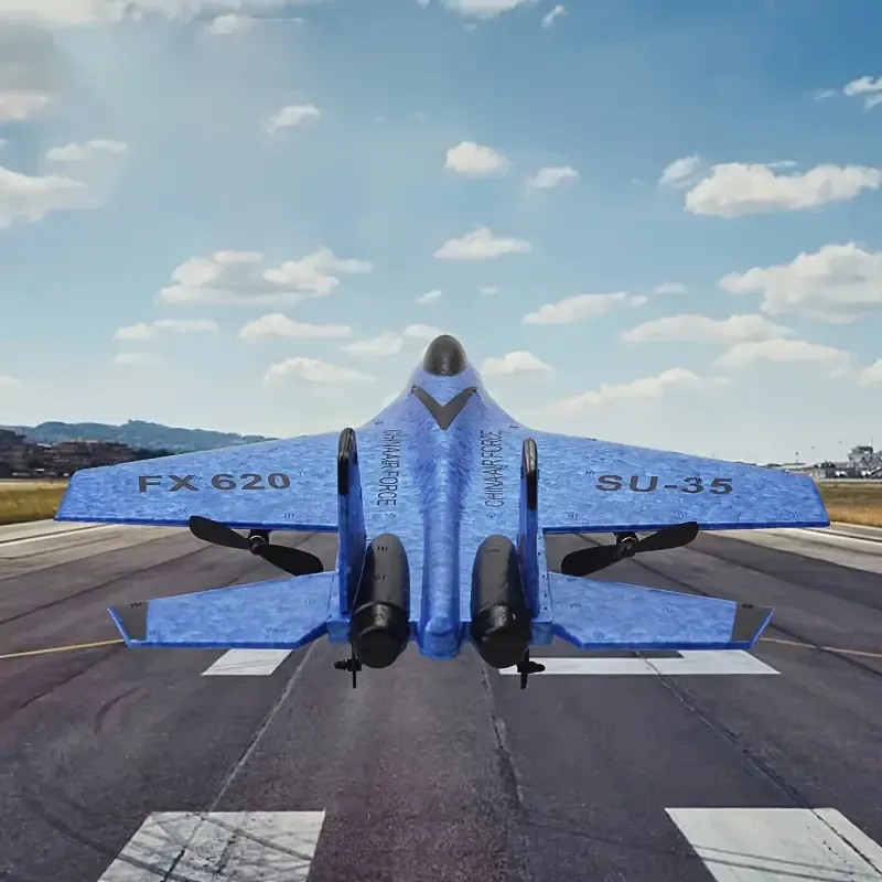 SU-35 Remote Control Jet – 2.4GHz RC Foam Glider Plane with 2 Batteries - Image 9