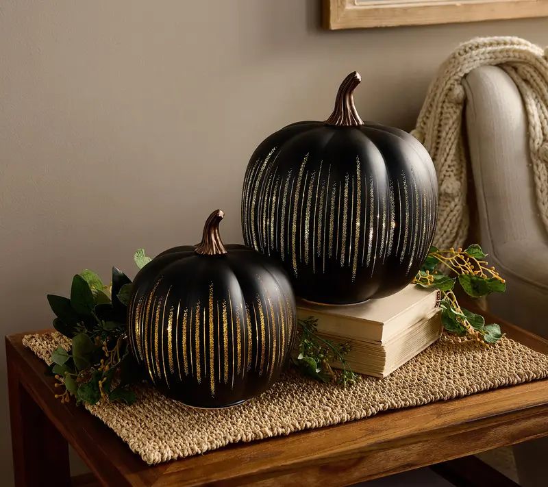 2025 HOT SALE - Illuminated Starry Night Glass Pumpkins by ValerieSame as in the - Image 3