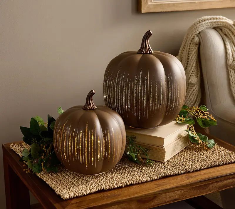 2025 HOT SALE - Illuminated Starry Night Glass Pumpkins by ValerieSame as in the - Image 5